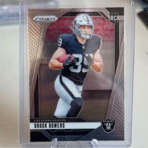 2024 Brock Bowers Panini Prizm Rookie. Mint condition.